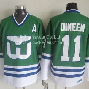 Hartford Whalers #11 Dineen Throwback Green Jersey thumbnail-1