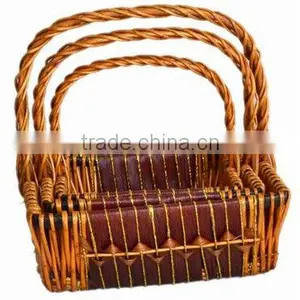 2016 Food Fruit Flowers Clothes Store Willow Basket thumbnail-1