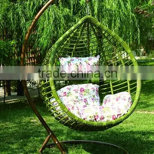 Modern UV Resistant and Waterproof Outdoor Furniture and Wood Material PE Rattan Swing Chair PRC14845 thumbnail-4