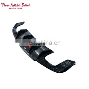 KB Style Carbon Fiber Diffuser For Audi S3 Sedan High Quality Rear Bumper Diffuser Really Carbon Fiber Diffuser 2017-2019 thumbnail-2