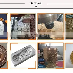 3 Axis 600x600mm Small Metal Cnc Engraving Milling Drilling Machines for Iron Galvanized Sheet Copper Brass Stamps thumbnail-4