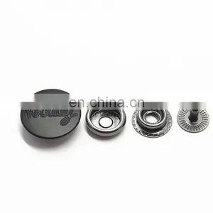 20mm Black Metal Hidden Press Snap Button thumbnail-4