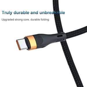 6A Data Cable Usb 100W Charging Cable Mobile Phone 3-in-1 Data Cable Super Fast Charging for PD Fully Compatible thumbnail-5