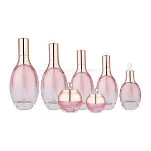50g High End Cosmetic Glass Bottle 120ml Empty Bottle of Fashionable Skin Care Products thumbnail-1