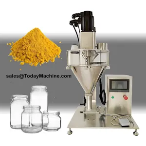 Automatic Seasoning Protein Coffee Spice Powder Auger Filler Jar Bottle Filling Machine thumbnail-1