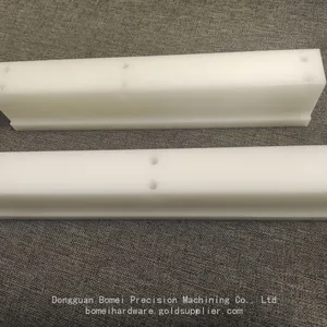 CNC White POM Sliding Rail Plastic Nylon UHMWPE Block Linear Plastic Strips thumbnail-2