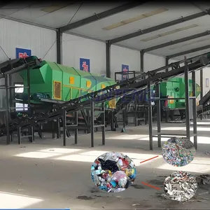 Municipal Waste Recycling Plant Sorting Line Household Plastic Waste Disposer Construction Waste and Iron Sorting Machine EPC thumbnail-1