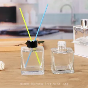 100ml Luxury Reed Diffuser Glass Bottle Custom Logo Color Available for Aromatherapy Scented Container thumbnail-5