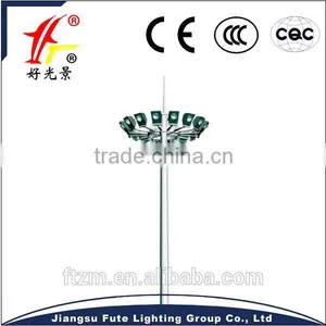 Retrofited Style & Top Heat Dissipation Solar Led High Mast Lighting With LED Fixtures & Auto Lifting System thumbnail-1