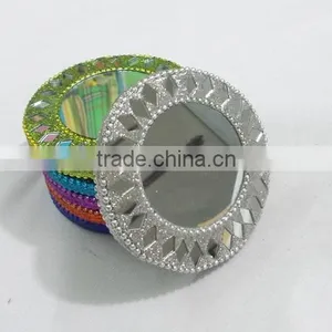 Rajasthani Indian Traditional Pocket Mini Mirror Purse Makeup Mirror thumbnail-4