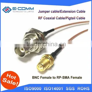 High Quality RF Pigtail Cable SMA Female to BNC Male Adapter Connector thumbnail-4