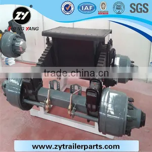 BPM Trailer Axle Series High Quality Germany Axle for Sale/Germany Axle 16t Semi- Trailer Bogie Suspension thumbnail-2