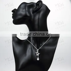 2015 New Solid Silver Plated Natural Amethyst Laser Engraved Crystal Pendant thumbnail-1