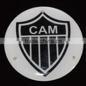 Round Shaped Epoxy Light Blinking Badge Pin With 3 Pcs Leds for Souvenir Gifts thumbnail-1