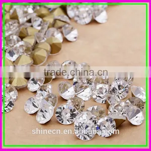 Cheap Crystal AB Color Beads Foiled Chaton Colorful Pointback Rhinestones thumbnail-1