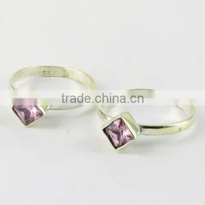 Stunning !! Pink CZ 925 Sterling Silver Jewelry, Fashion Silver Jewelry, Gemstone Silver Jewelry thumbnail-4