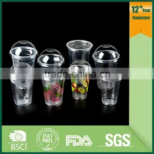 Raw Materials for Disposable Plastic Cup / 650ml Plastic Cups With Dome Lid thumbnail-2