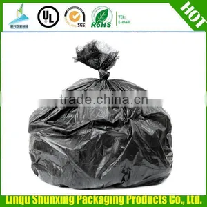 Heavy Duty Black Garbage Bag / Drawstring on Roll Trash Bag thumbnail-6