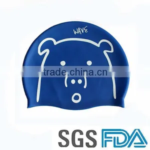 Factory Price Unisex Customize Logo Silastic Promotional Swimming Caps thumbnail-2