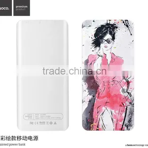 HOCO B1 Painted 10000mAh Power Bank for IPhone 6s Samsung S7 Universal Double USB Quick Charging 2.1A External Battery MT-5733 thumbnail-1