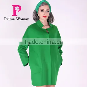 2016 New Design Spring Women Short Slim Fit Wool Coat thumbnail-1