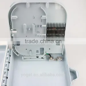 Waterproof Simplex Metal 4 / 8 / 12 / 16 / 24 / 48 Cores Fiber Optic Termination Box Plastic thumbnail-2