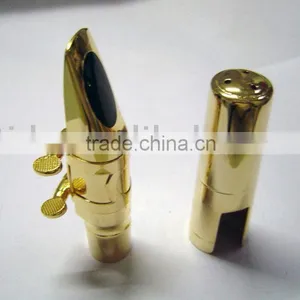 High Grade Metal Alto Saxophone Mouthpiece Size 5-7, Gold or Silver Plated thumbnail-1