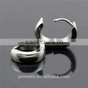 1 Pair Unique Cool Men's Stainless Steel Hoop Piercing Ear Earring Studs 2016 Hot Sale thumbnail-2