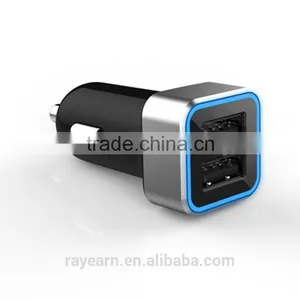 REYON 4.8A/24W 2-Smart Port USB Car Charger ,Portable Fast Car Charger Compatible for Iphone,samsung thumbnail-2