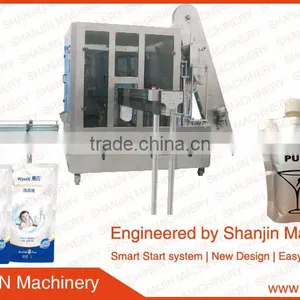 Liquid Detergent Doypack Spout Pouch Filling Packing Machine/Jelly/Milk Pouch Capping Machine thumbnail-1