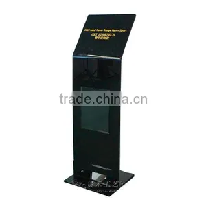 2015 New Black Color Magazine Display Stand, High Acrylic Brochure Holder, Acrylic Sign Stand thumbnail-1