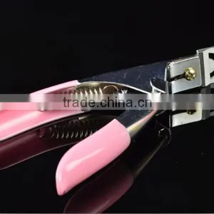 New Pink Blue Or Red Manicure Tool Acrylic UV Gel False Nail Clipper Edge Cutter Tips Art thumbnail-3