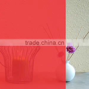 China Supplier Suzhou Vis Chinese RED Color Privacy Film for Building Glass Window thumbnail-1