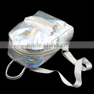 Stylish Reusable Backpack Bag Laser PU Leather Backpack Quality Choice thumbnail-5