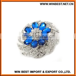 2015 New Design Flower Rhinestone Brooch, Metal Brooch,flower Brooch thumbnail-1
