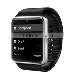 2016 Most Fashionable Multifunctional Metal Plating 1.54 Inch MTK6261 GT08 Smart Watch for Androit Phone thumbnail-1