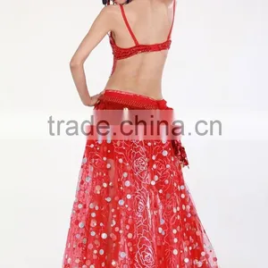 Wuchieal Belly Dance Bilateral Open Fork Skirt Cheap thumbnail-2