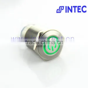 16mm Metal Switch, LED and Latch Metal Switch, With the Character of Power Symbol Lamp Switch thumbnail-1