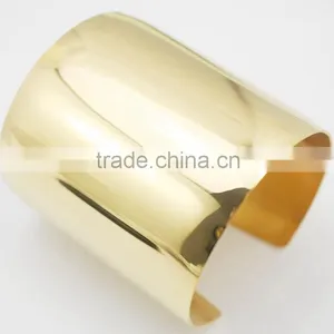 2016 Newest Women Statement Jewelry 18k Gold Stainless Steel Cuff Bracelet Bangle Quality Choice thumbnail-1