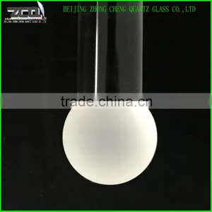High Quality Crystal Quartz Glass Rod With A Fine Grind Ball Ending thumbnail-3