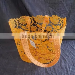 2016 Fashionable Crochet Cotton Baskets With Handles thumbnail-2
