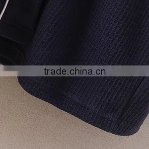 New 2016 Men Waffle Cotton Bathrobes Men Bathroom Spa Robe Male Plus Size Pajamas Traditional Yukata Sleepwear thumbnail-5