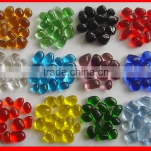 Light Amber Glass Gems Round Shape for Fir Pit Fireplace thumbnail-6