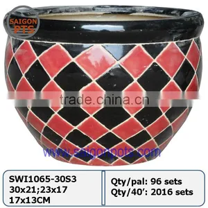 Vietnamese Pottery, Ceramic Indoor Glazed, Vietnamese Pots thumbnail-1