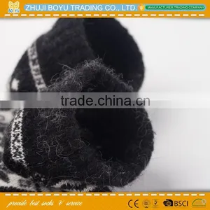 BY-161203 Hot OEM Lady Handmade High Quality Angora Wool Thick Socks thumbnail-4