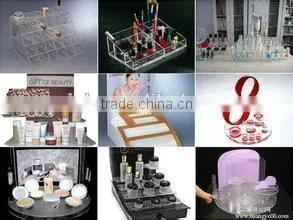 2015 New Arrival ! Fashion Special Professional Acrylic Cosmetic Display Showcase With Experienced Factory Made thumbnail-1