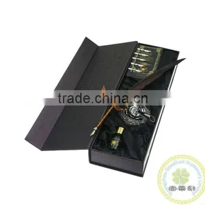 Fancy Ostrich Feather Quill Pen Set for Wedding/Gift/Promotion thumbnail-1