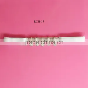 Stock Hot Selling Factory Price Pearl Elastic Crystal Connector Headwear (RCH-15) thumbnail-1