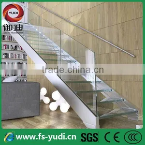 Interior Straight Tempered Glass Stair Glass Stair Prices for Sale--YUDI thumbnail-2