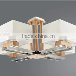 2016 New Japanese Style Modern Pendant Square Light Wooden Base Pendant Light Wholesale Guzhen Lighting thumbnail-1